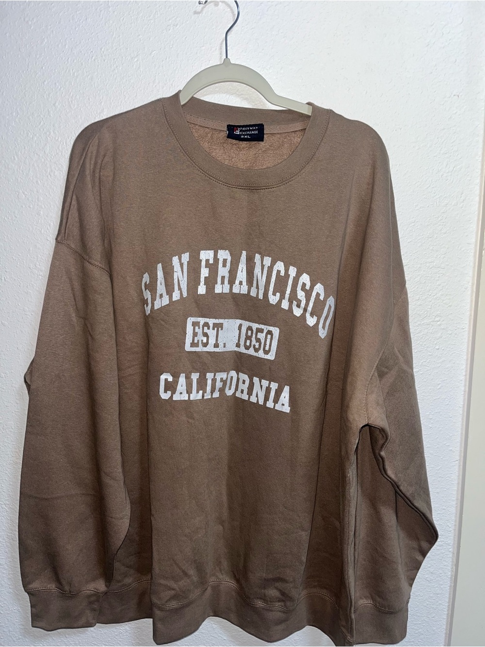 Freeway Brown San Francisco California Crewneck Sweatshirt